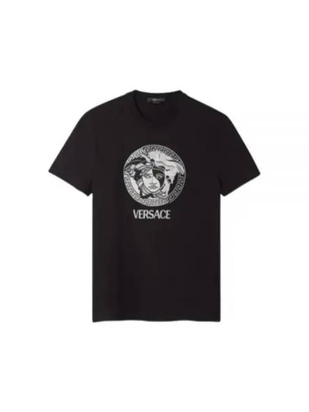 Medusa Logo Short Sleeve T-Shirt Black - VERSACE - BALAAN 2