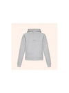 Logo Kangaroo Pocket Fleece Hoodie Grey - SAINT LAURENT - BALAAN 2