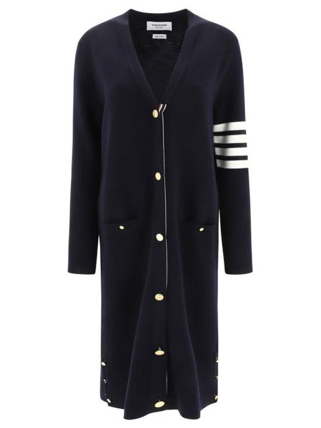 Milano Fine Merino Cardigan Navy - THOM BROWNE - BALAAN 2