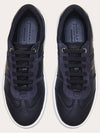 Logo Leather Low Top Sneakers Black - SALVATORE FERRAGAMO - BALAAN 5