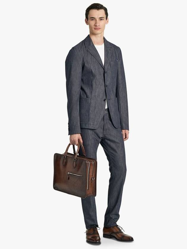 Doujour Scritto Venezia Leather Briefcase Kakao Intenso - BERLUTI - BALAAN 7