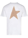 Men's Gold Star Glitter Logo Short Sleeve T-Shirt White - GOLDEN GOOSE - BALAAN 4