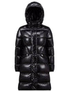 1C00038 5963V 999 BELLEVUE Logo Patch Hooded Down Long Padded Black Women s Jacket TJ - MONCLER - BALAAN 1