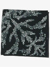 Crystal Logo Print Scarf Black Gray - ALEXANDER MCQUEEN - BALAAN.