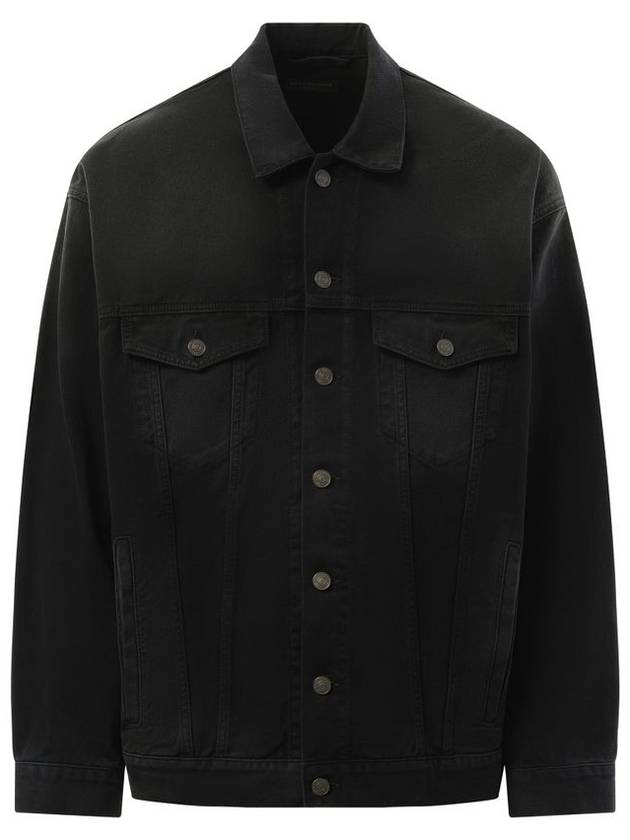 Sunbleached Denim Jacket Black - BALENCIAGA - BALAAN 3