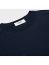 Triomphe Crew Neck Wool Knit Top Navy - CELINE - BALAAN 4