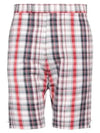 Multicolor Striped Plaid Classic Backstrap Shorts - THOM BROWNE - BALAAN 2