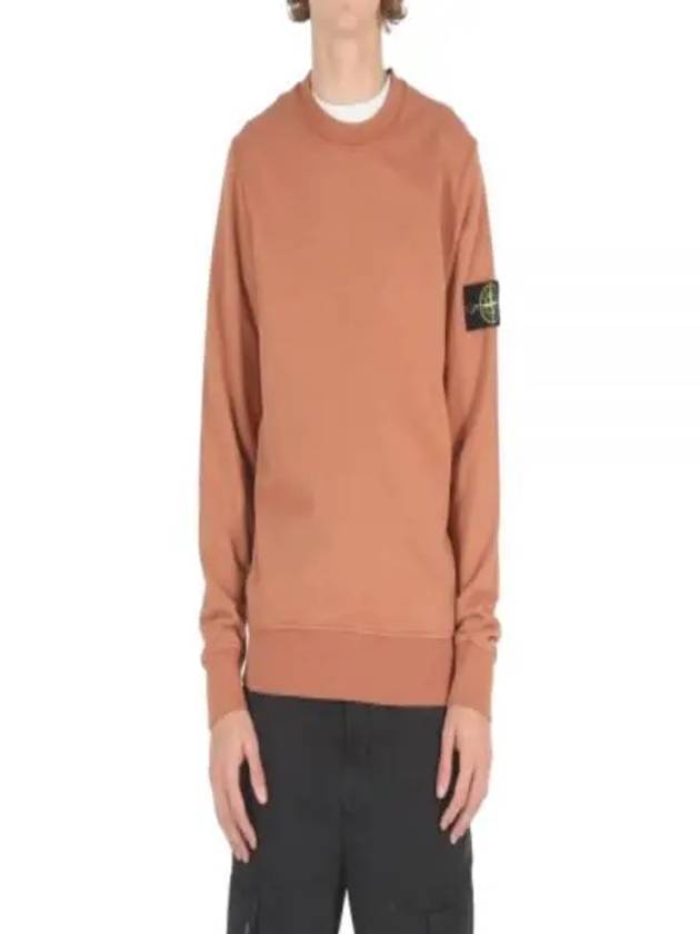 Wappen Patch Garment Dyed Sweatshirt Brown - STONE ISLAND - BALAAN 2