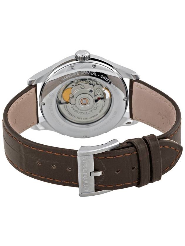 Men's Jazzmaster Open Heart Watch Brown - HAMILTON - BALAAN 4