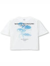 Jellyfish Back Logo Cotton Short Sleeve T-Shirt White - WOOYOUNGMI - BALAAN 4