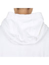 Logo Patch Drawstring Hoodie White - STONE ISLAND - BALAAN 9