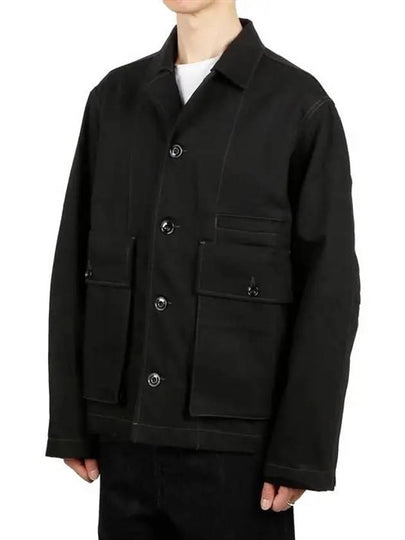 Boxy Denim Jacket Black - LEMAIRE - BALAAN 2