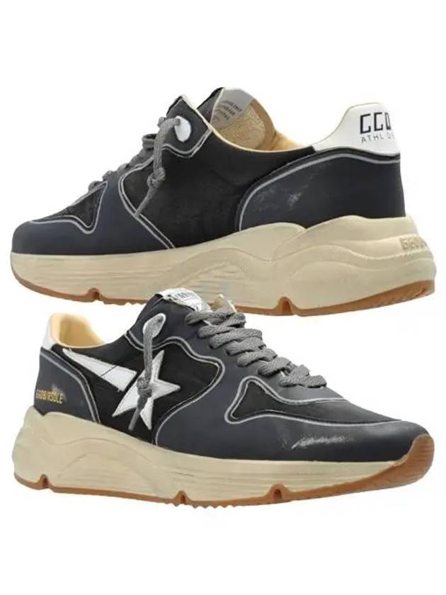 Running Sole Leather Low Top Sneakers Navy - GOLDEN GOOSE - BALAAN 2