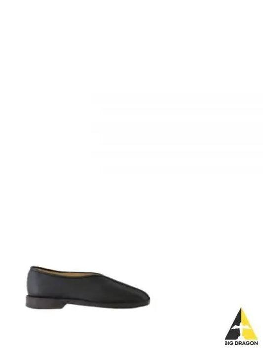 Square Toe Flat Five Loafer Slippers Black - LEMAIRE - BALAAN 2