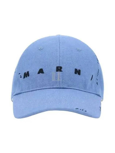 Embroidered Logo Ball Cap Azure - MARNI - BALAAN 2