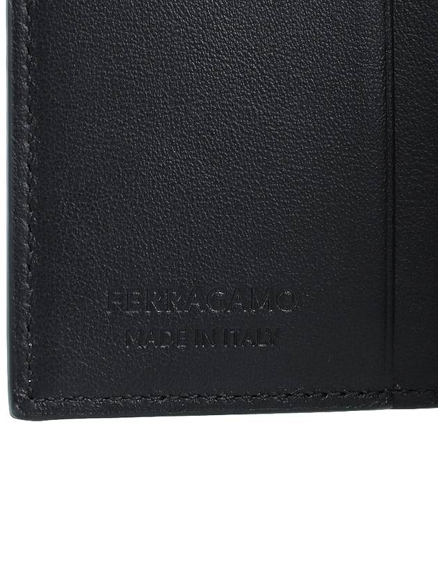 Custom Metal Plate Leather Card Wallet Black - SALVATORE FERRAGAMO - BALAAN 8