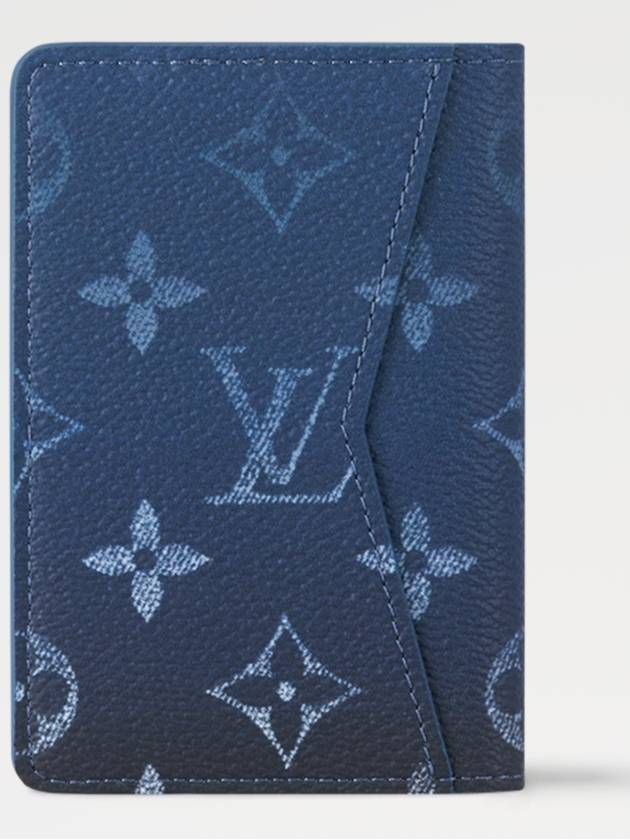 Men s Card Wallet Pocket Organizer Monogram Navy Blue M11548 - LOUIS VUITTON - BALAAN 3