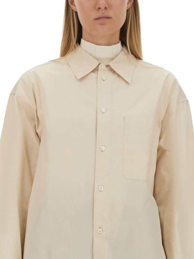 Poplin Oversized Shirt Light Cream - LEMAIRE - BALAAN 5