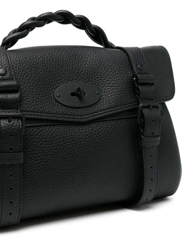 Alexa Medium Heavy Grain Tote Bag Black - MULBERRY - BALAAN 4