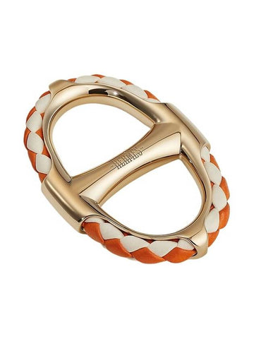 Chaine d'Ancre Tressee 90 Scarf Ring H603672S 00 - HERMES - BALAAN 1