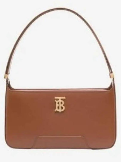 Leather TB Shoulder Bag Brown - BURBERRY - BALAAN 2