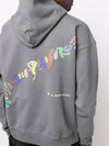 Men's Painted Color Lettering Hoodie Sweatshirt Gray MRSS22602FG GRAY STK - MARTINE ROSE - BALAAN 6