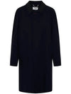 Wool Viscose Single Coat Navy - MAISON MARGIELA - BALAAN 2