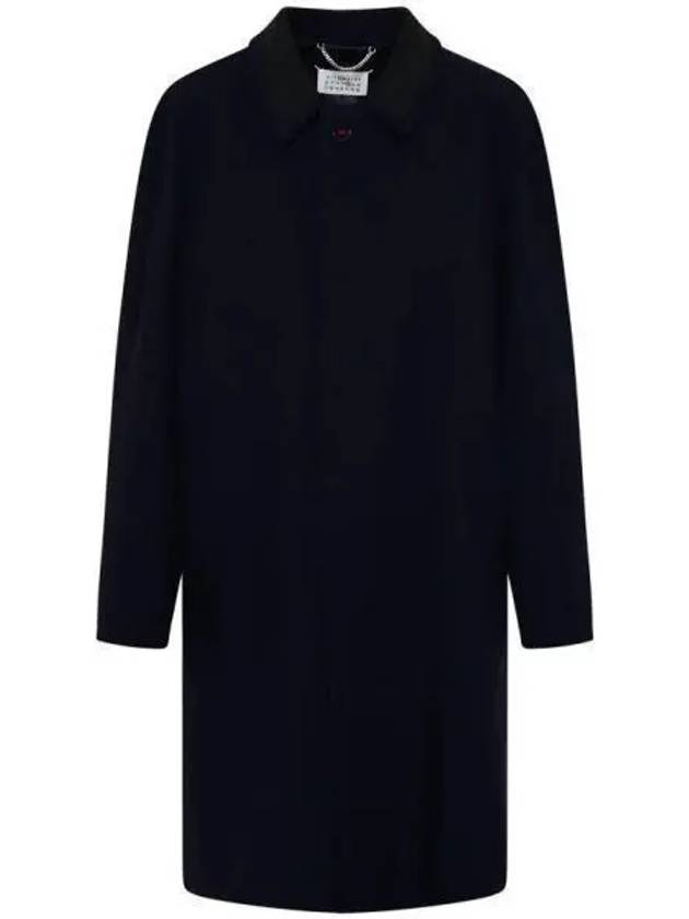 Wool Viscose Single Coat Navy - MAISON MARGIELA - BALAAN 2