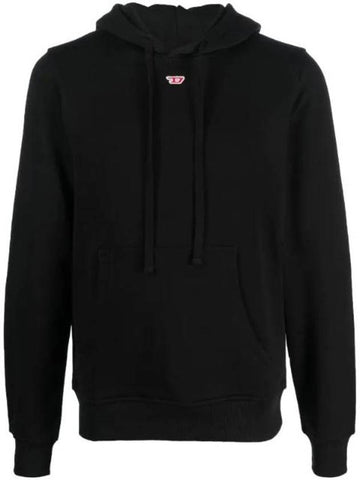 S Ginn D Hoodie Black - DIESEL - BALAAN 1