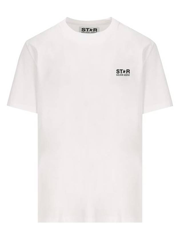 Star Collection Logo Short Sleeve T-Shirt White - GOLDEN GOOSE - BALAAN 2