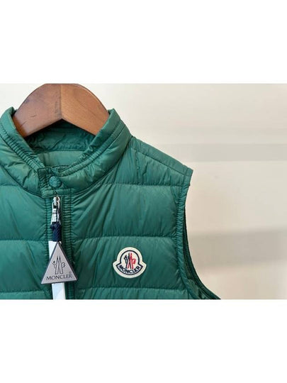 Kids GUI Lightweight Padded Vest Green Boys 8 10A - MONCLER - BALAAN 2