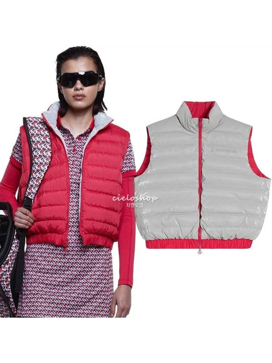 Reversible ISLA Isla Vest Padded Vest Silver - J.LINDEBERG - BALAAN 1