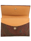 Paisley Card Wallet Brown - ETRO - BALAAN 3