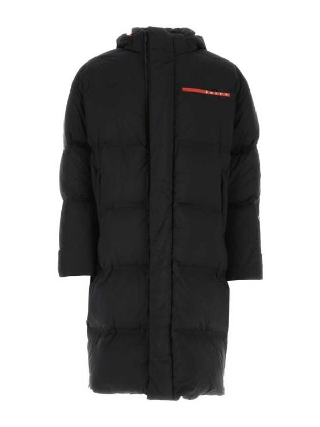 Logo Light Re-Nylon Down Padded Jacket Black - PRADA - BALAAN 2