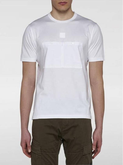 Mercerized Jersey Pocket Short Sleeve T-Shirt White - CP COMPANY - BALAAN 2