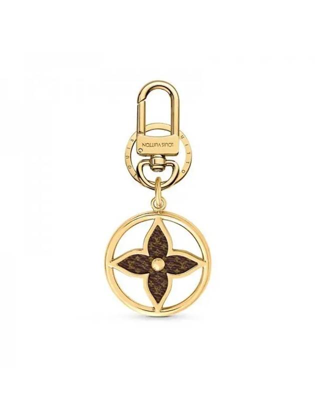 Puzzle Flower Monogram Keyring Gold - LOUIS VUITTON - BALAAN 1