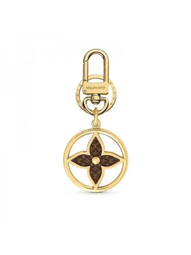 Puzzle Flower Monogram Keyring Gold - LOUIS VUITTON - BALAAN 1