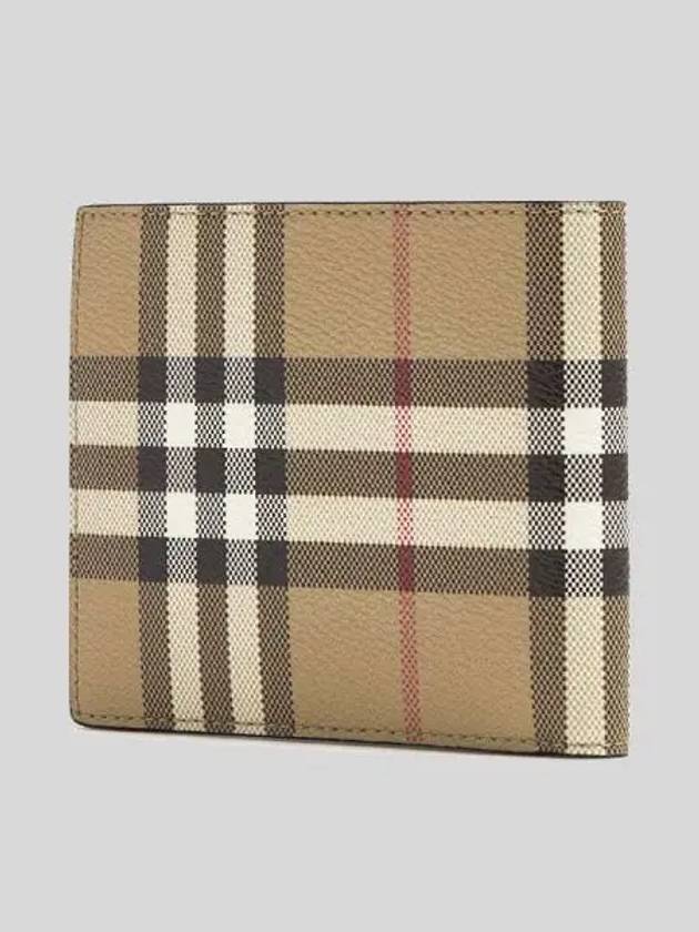 Check Half Wallet Beige - BURBERRY - BALAAN 2