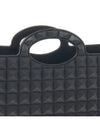 Le Troisieme Stud Pattern Rubber Tote Bag Black - VALENTINO - BALAAN 9