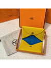 Card Holder Goatskin Palladium Calvi Verso Sun Blue - HERMES - BALAAN 6