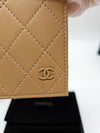 CC Logo Unisex Card Wallet Caramel Brown AP3822 - CHANEL - BALAAN 6