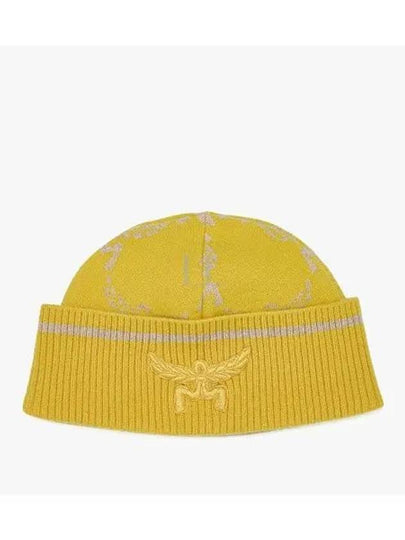 Wool Regenerated Cashmere Loretos Beanie Yellow - MCM - BALAAN 2