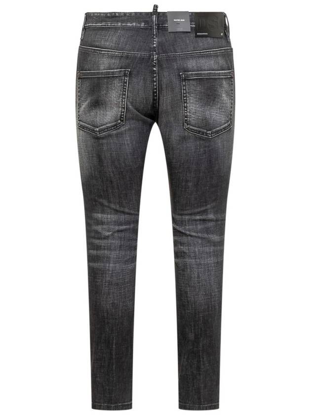 Skater Denim Straight Jeans Black - DSQUARED2 - BALAAN 3