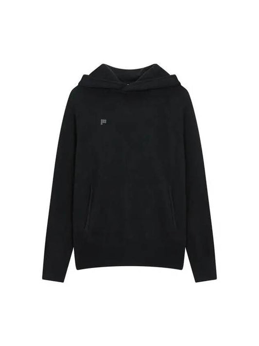 Unisex recycled cashmere hoodie black - PANGAIA - BALAAN 1