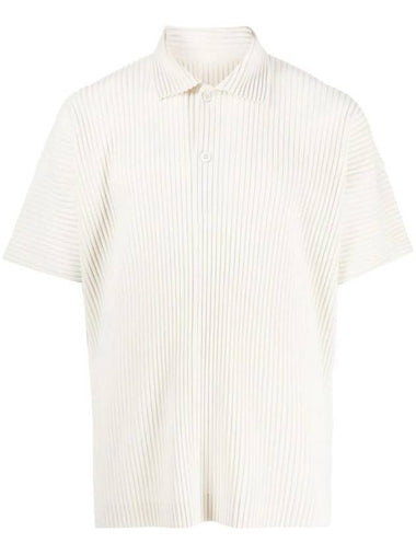 Men's MC Jun PK Shirt Ivory - ISSEY MIYAKE - BALAAN 1