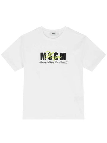 Kids Women Logo Printing T Shirt S4MSJGTH283 001 - MSGM - BALAAN 1