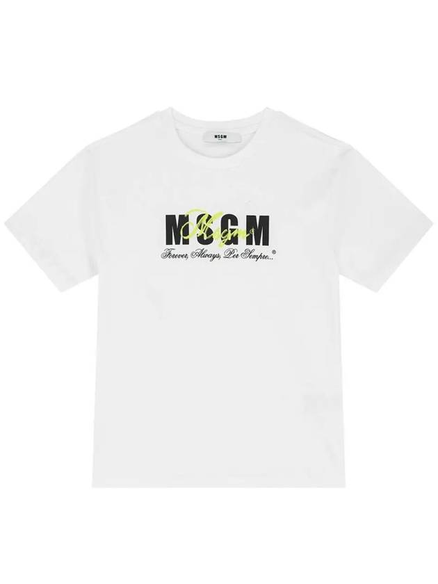 Kids Logo Printing T Shirt S4MSJGTH283 001 - MSGM - BALAAN 1