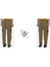 Men's Circle Logo Cargo Straight Pants Black - CP COMPANY - BALAAN 7