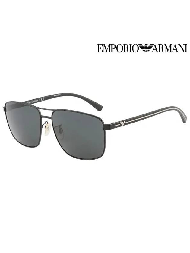 Logo Metal Sunglasses Black - EMPORIO ARMANI - BALAAN 2