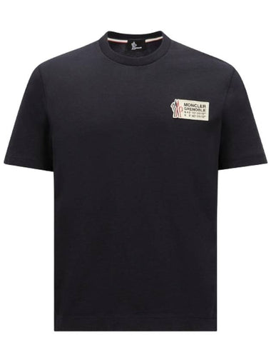 Logo short sleeve t shirt dark blue - MONCLER - BALAAN 1